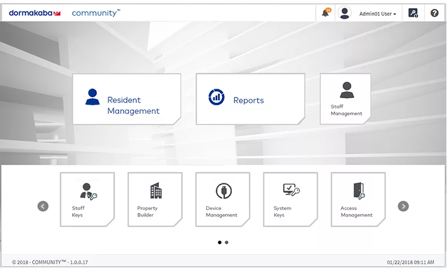 Dormakaba community dashboard