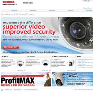 Toshiba Security website