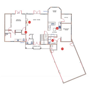 Layout of a house