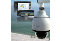 Surveillance camera on the beach