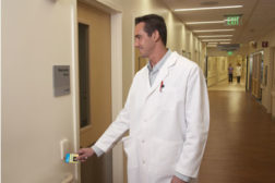 Healthcare worker using access control