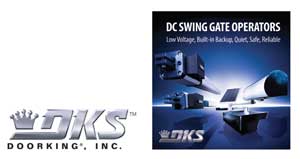 Swing Gate Operators can be solar powered by using the DKS solar control boxes and panels