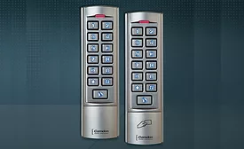 CM-110SK stand-alone slim-line metal keypad and the  CV-110SPK slim-line prox reader and keypad