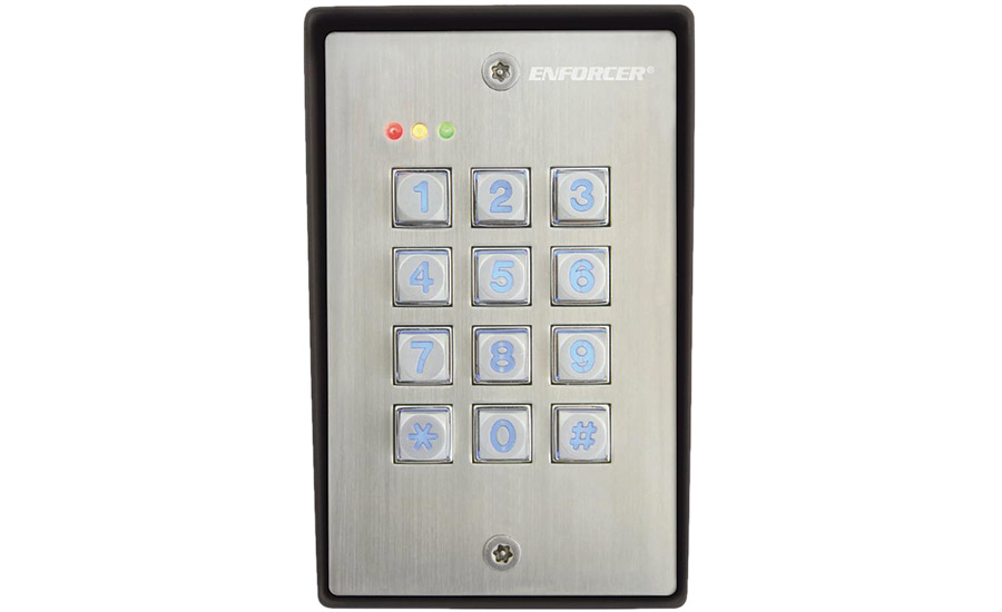 SK-1123-SDQ vandal-resistant outdoor access control keypad 