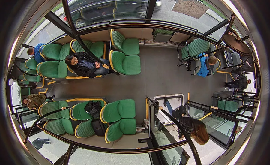 Fisheye cameras; transportation security
