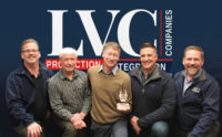 LVC staff accepting the award included LVC Sales Manager Mike Botten, System Sales Representatives Kevin Opitz, Brian Brom and Zach Delsman, and President and CEO Bert Bongard.
