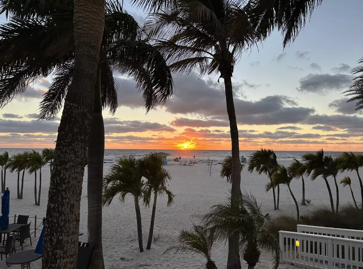 Sunset last