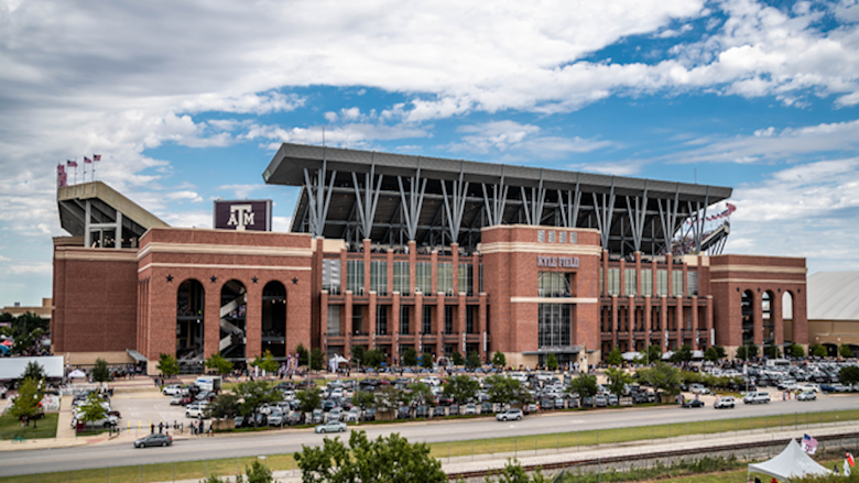 Photograph of Texas A&M stadium