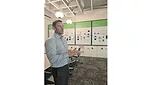Gareth O’Hara, chief commercial officer, led us on a tour of the new facility, including this technology showroom.