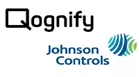 Qognify Johnson Controls image of the Qognify & the Johnson Controls logo