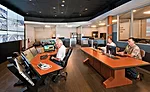 One example of the creative, collaborative thinking resulted in a wire management system within the furniture
