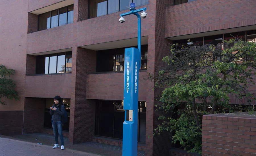 Emergency stations such as this one are being used for more than just panic alerts now
