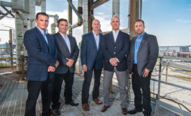 Dwight Smith, Ryan Rieger, Ryan Loughin, Frank Brewer and Steve Greis (pictured left to right) founded NextGen Security in 2012