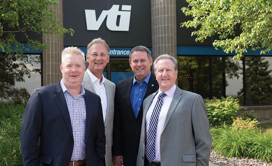 VTI’s Stephen Fisher, Tom Asp, President & CEO, Rick Allan, CTO and Bryan Viau (Left to right) 