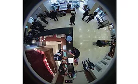 A single 360-deg. camera can provide coverage of a large area
