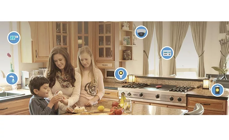 The White Rabbit security and home control system can be controlled using voice commands via Amazon Alexa