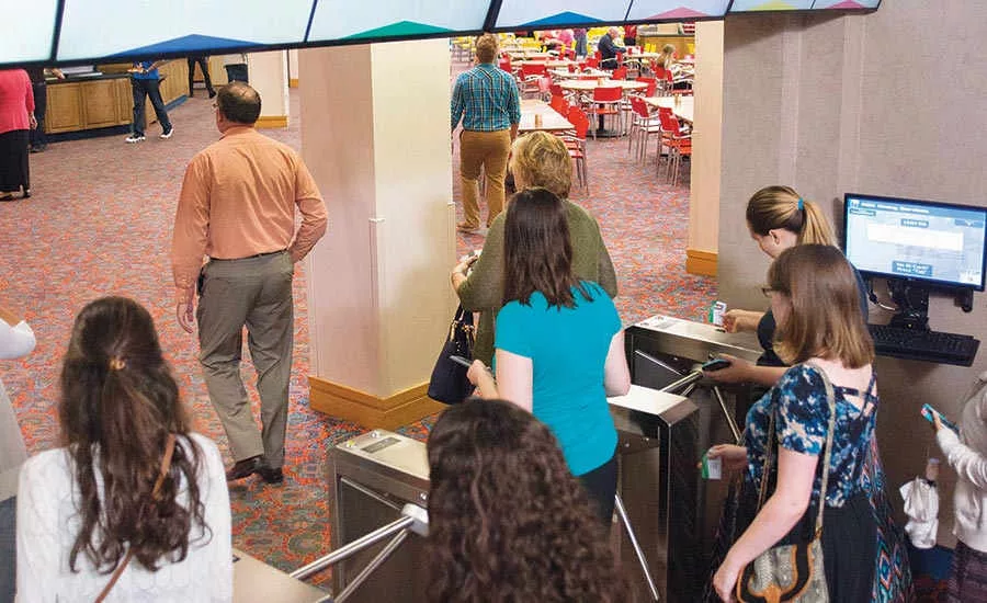 Boon Edam turnstiles are installed in both the Four Winds and Varsity dining facilities