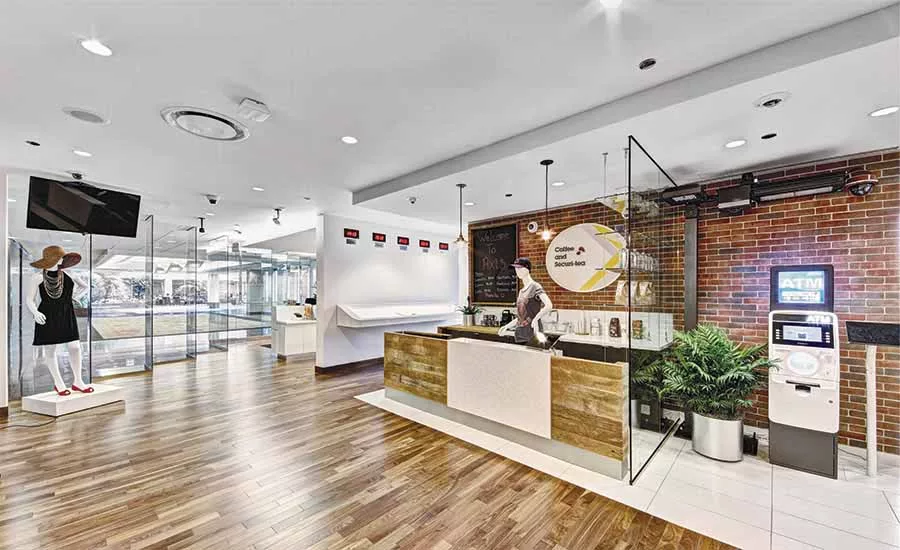 The Axis Experience Centers include small kiosks that demonstrate real-world uses of the company’s products