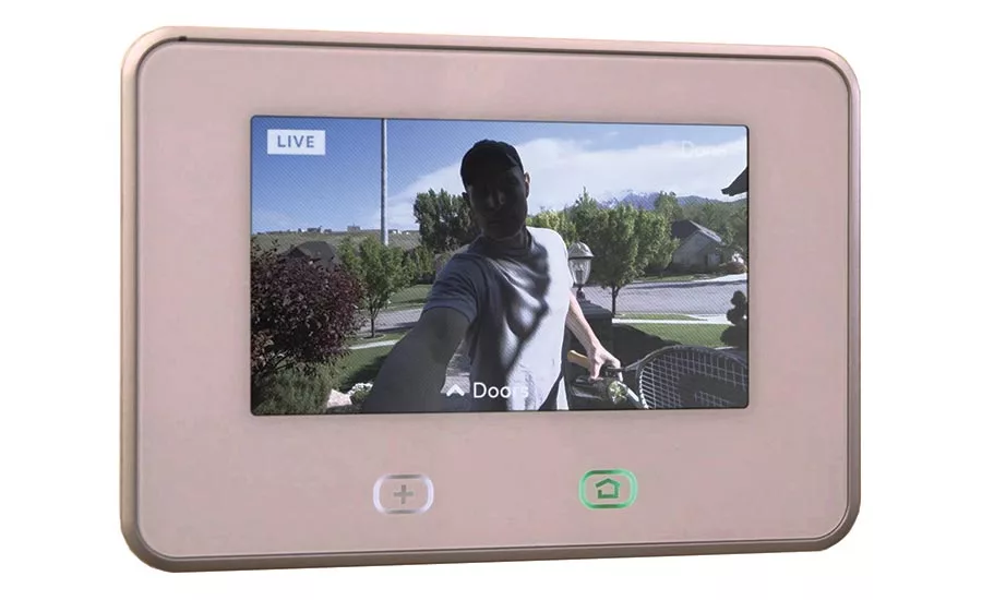 Customers can see and interact with someone at the door