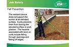Fall restraint systems act as a leash to prevent technicians from stepping into areas from which they might fall