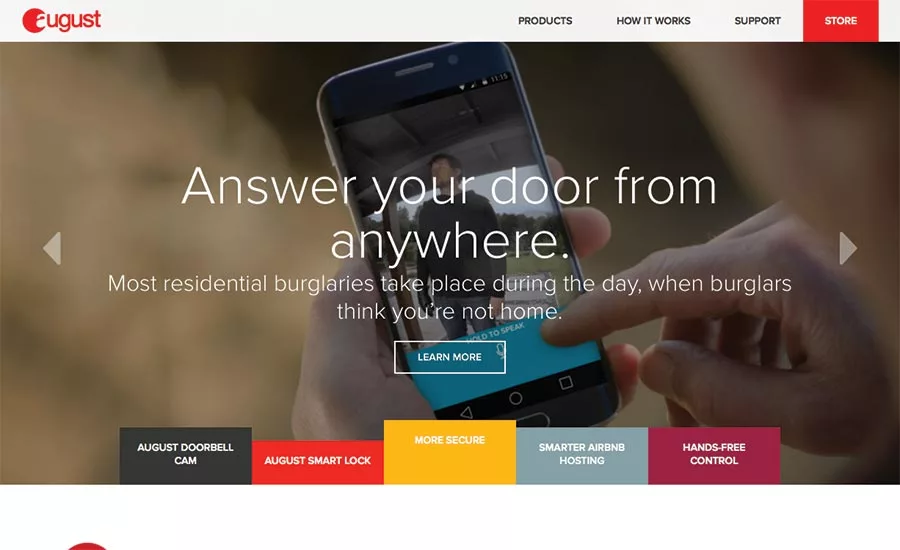 August Home Tweets Against Package Theft