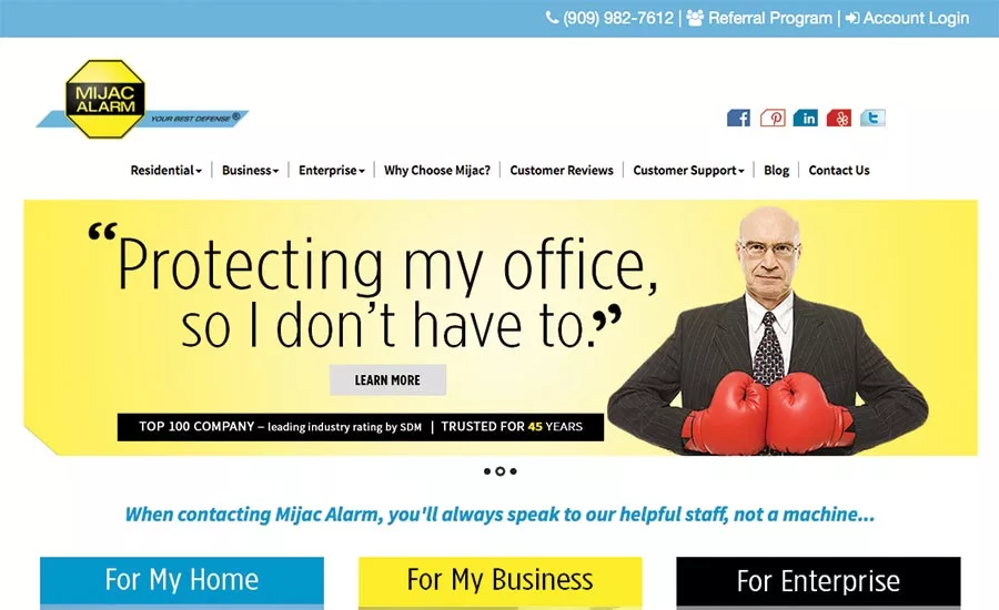 Mijac Alarm Website Gets A New Look