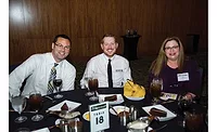 Folks from Owen Security and Kimberlite wait for the first course to be served Folks from Owen Security and Kimberlite wait for the first course to be served