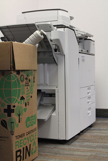 In addition to a number of green initiatives, LVC has an office recycling plan for everything from paper, plastic and aluminum to toner and ink cartridges - SDM Magazine
