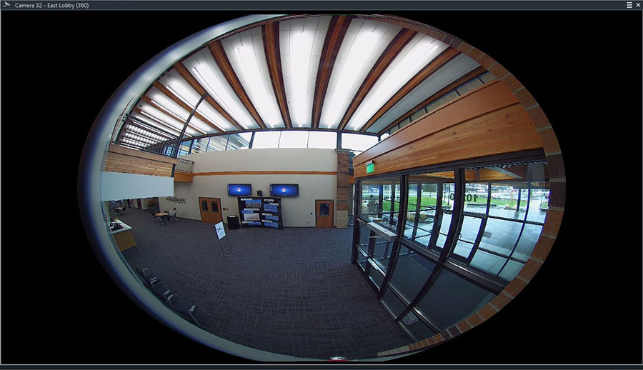 Spokane Valley City Hall Lobby View from Security Camera - SDM