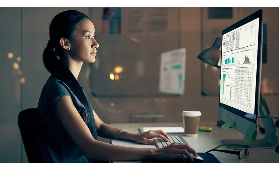 Woman at Monitor