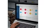 User on Laptop