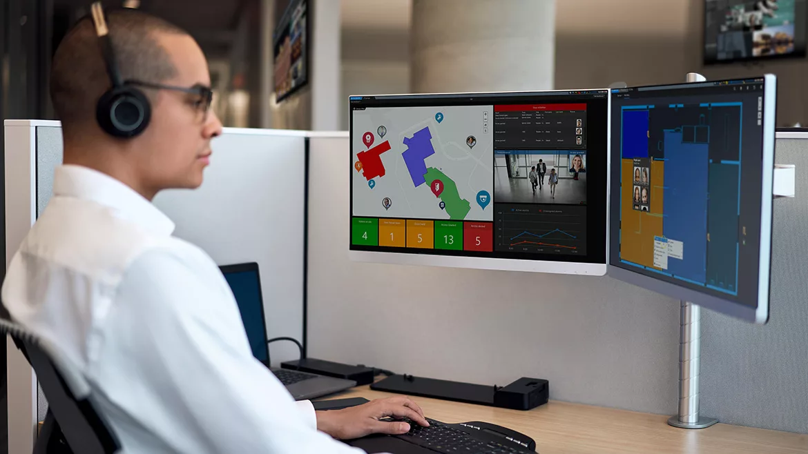 Working at desktop
