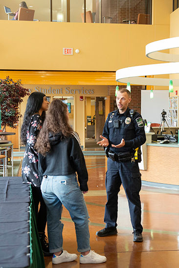 UW-P law enforcement and students