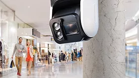 Security camera in a mall