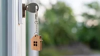 house key in lock