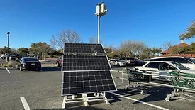 Mobile solar panels