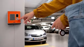 Intercom in parking garage
