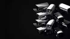 group of video surveillance cameras