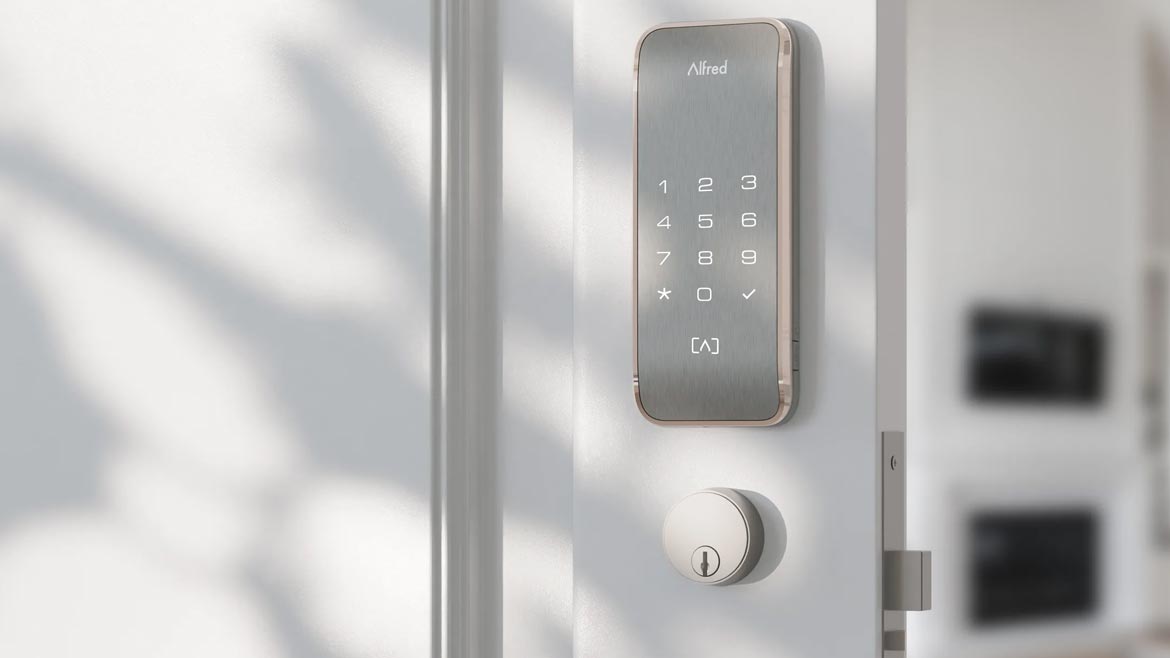 Alfred Smart Lock Silver Door