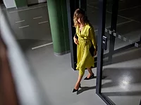 Office Garage Lady RGB image of woman in Office Garage