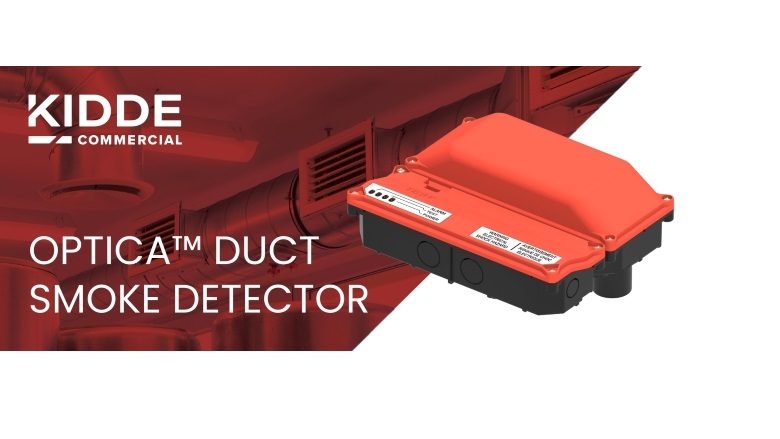 Image of the Optica duct smoke detector.