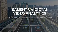Salient Vaidio AI Launch Announcement image of video analytics being used on traffic on a bridge