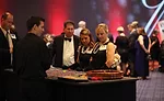 The casino theme and Rat Pack era music