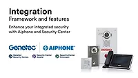Image of Aiphone & Genetec integrations graphic.