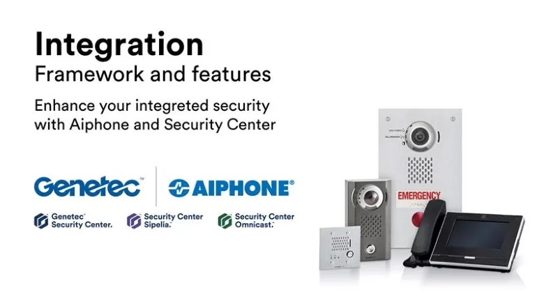 Image of Aiphone & Genetec integrations graphic.