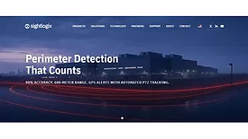 Banner for SightLogix's new website.