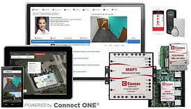 Image of a Connected Technologies & Cansec graphic.