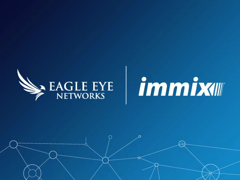 image of the Eagle Eye Networks and Immix logos