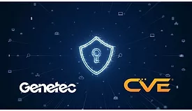 image of the Genetec logo and the CVE logo