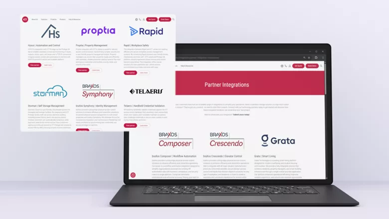 ICT's Integration Marketplace interface